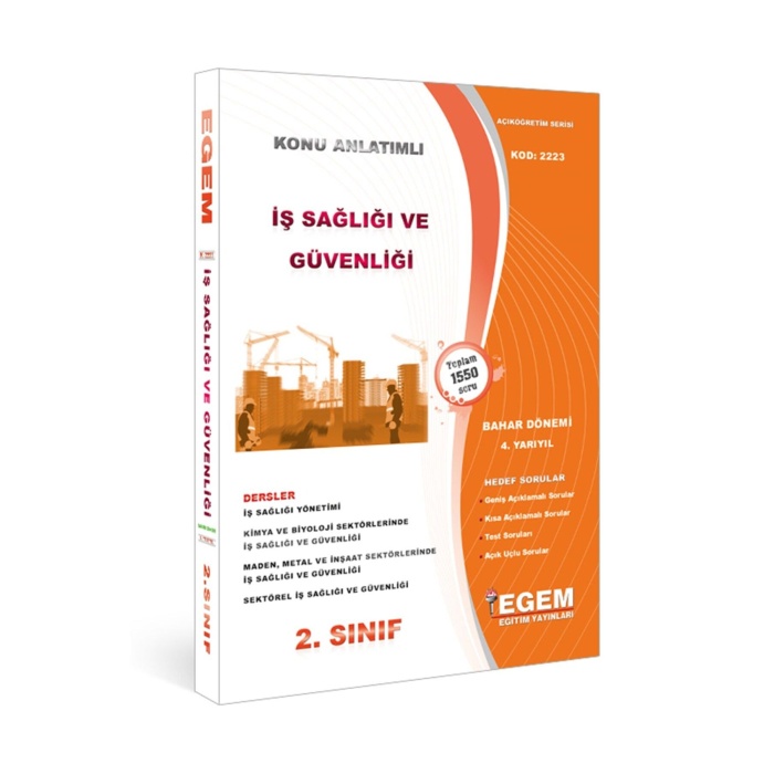 Aöf İş Sağlığı Ve Güvenliği 2 Sınıf 4 Dönem ( Bahar Dönemi ) Konu Anlatımlı Soru Bankası