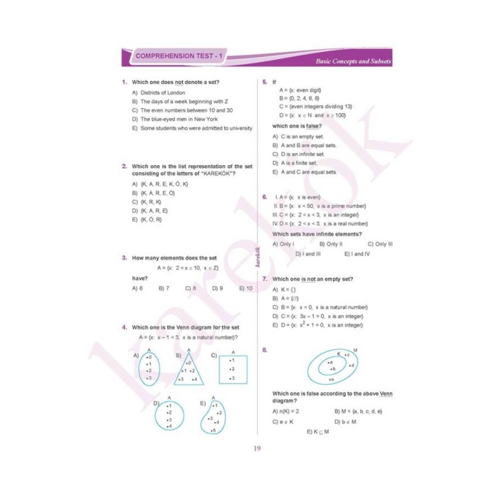 Yeni Bas. Karekök Yayınları Güncel 9th GRADE MATHEMATICS QUESTION BOOK