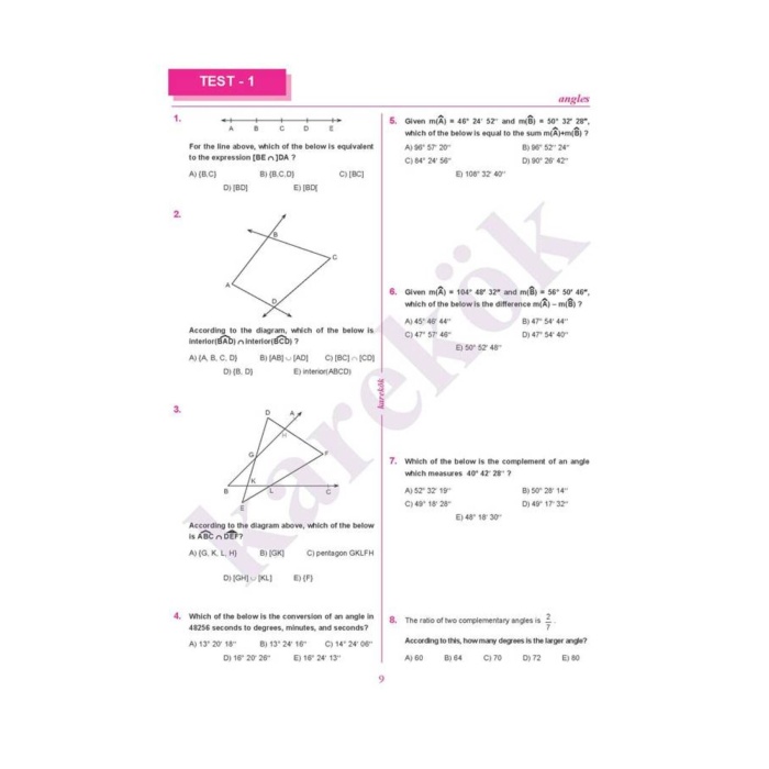 Yeni Müfredat Karekök Yayınları Güncel Challenging Questions In Euclidean Geometry For High School S