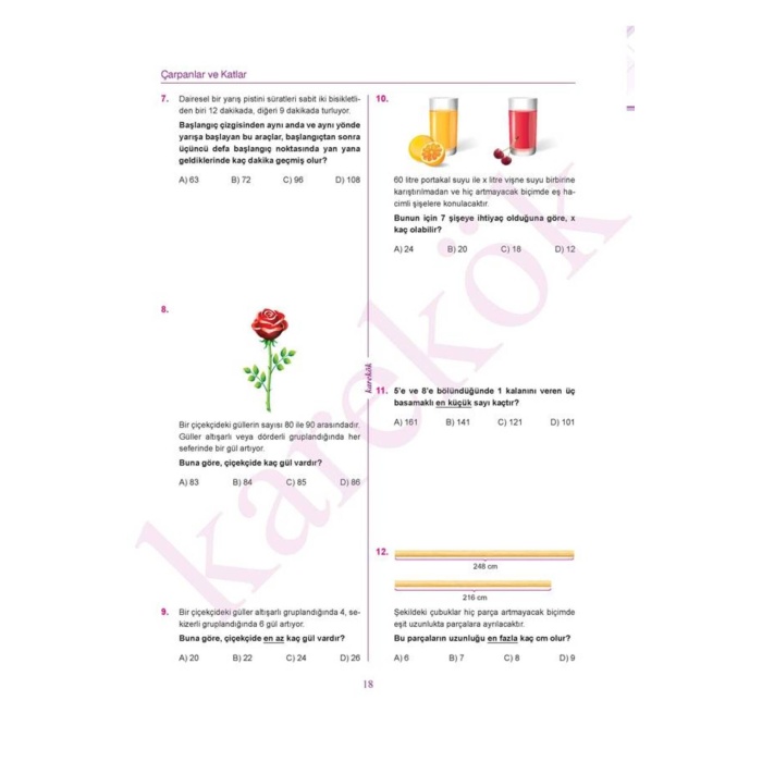 Yeni Müfredat Karekök Yayınları Güncel 8.Sınıf LGS Matematik Konu Anlatımı