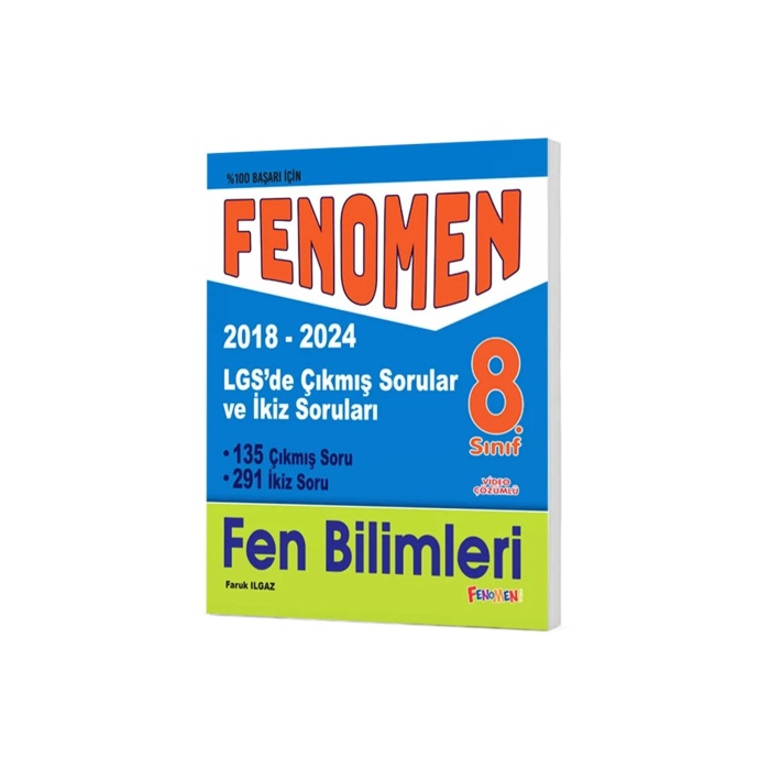 2024-2025 Müfredat Fenomen 8 Sınıf Tüm Dersler 2018-2024 LGS De Çıkmış Ve İkiz Soruları