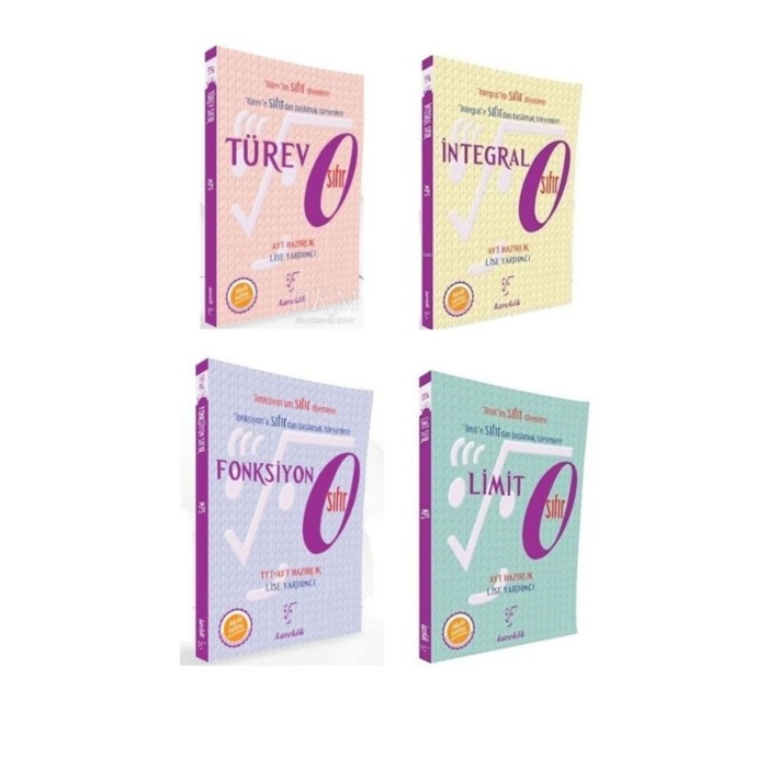 AYT Türev İntegral Fonksiyon Limit Sıfır Serisi Karekök (4 Kitap)