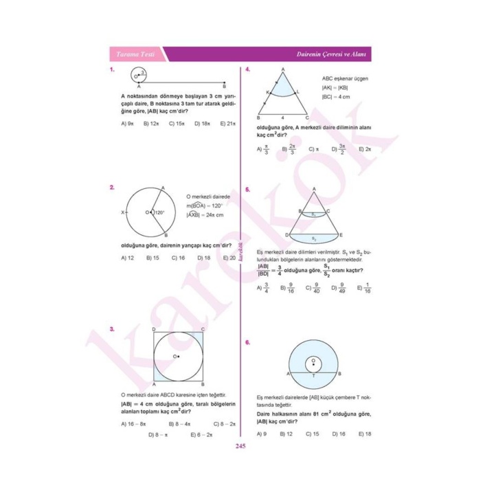 Yeni Bas. Karekök Yayınları Güncel 11.Sınıf Temel Düzey Matematik Konu Anlatımlı Çözümlü Soru MP