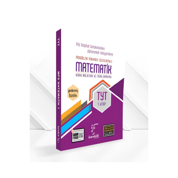 Yeni Müf. Karekök Yayınları Güncel TYT Matematik 1.Kitap Konu Anlatımlı Çözümlü Soru MPS (MODÜLLER P