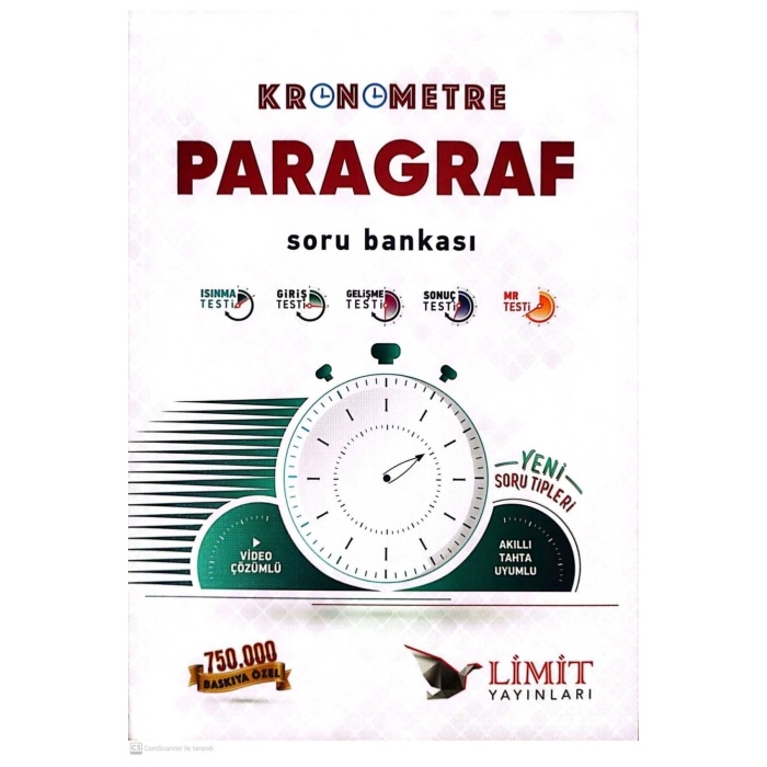 LİMİT YAYINLARI KRONOMETRE PARAGRAF SORU BANKASI 2024 BASKI