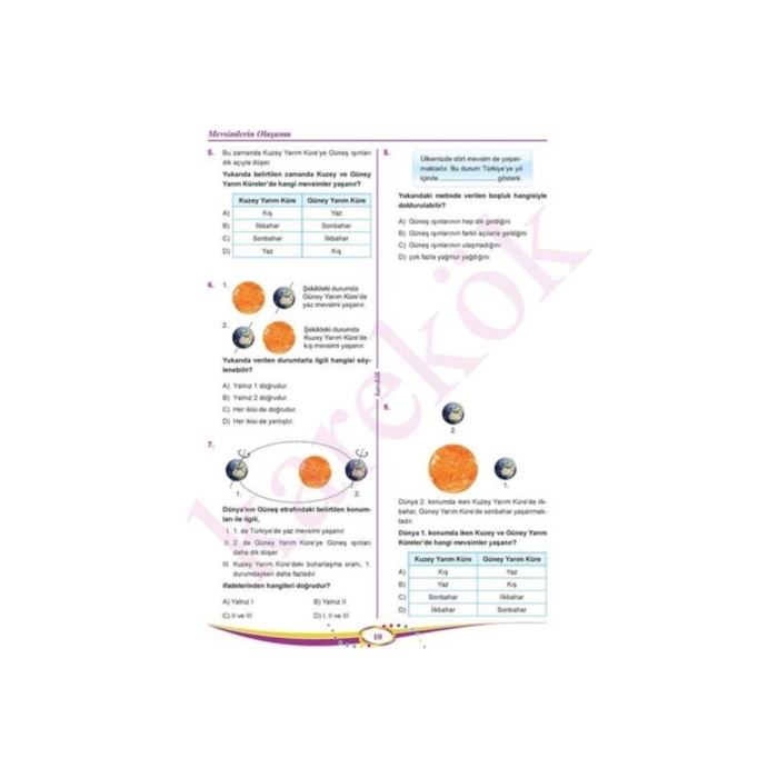 Karekök Yayınları 8.sınıf Lgs Fen Bilimleri Soru Bankası