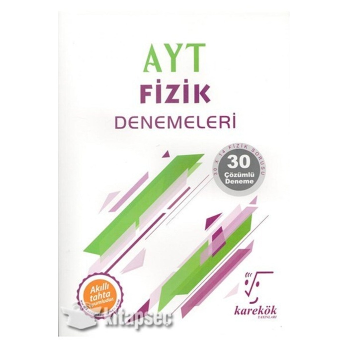 Ayt Fizik Denemeleri Karekök Yayınları