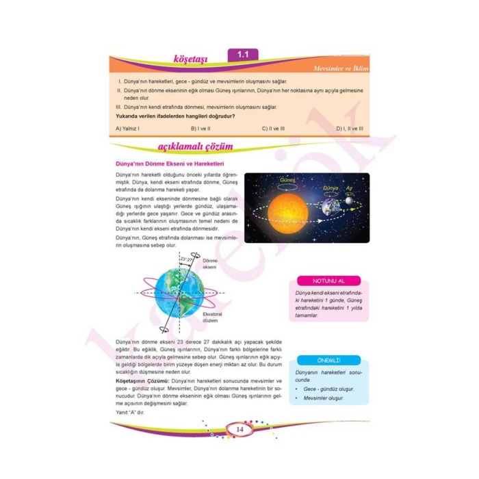 Güncel Karekök Yayınları Güncel 8.Sınıf LGS Türkçe, Matematik, Fen Bilimleri, T.C İnkılap Tarih K