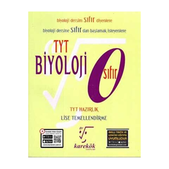 Karekök Yayıncılık TYT Biyoloji Sıfıra