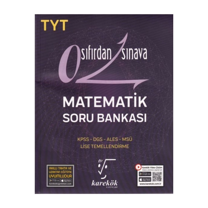 Karekök Tyt Sıfırdan Sınava Matematik Soru Bankası (yeni)