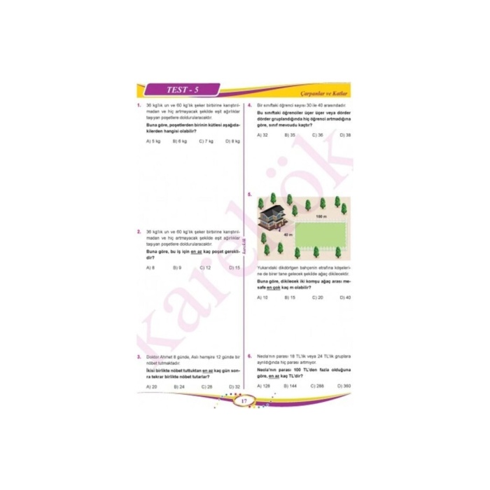 Karekök Yayınları 8.sınıf Lgs Matematik Soru Bankası