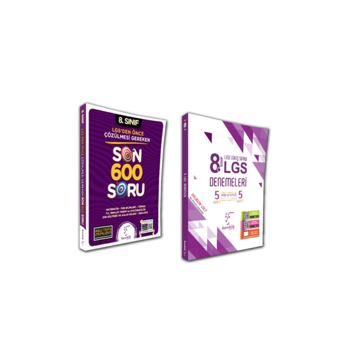Karekök 8. Sınıf Lgs Den Önce Çözülmesi Gereken Son 600 Soru 5 Li Deneme Set 2 Kitap