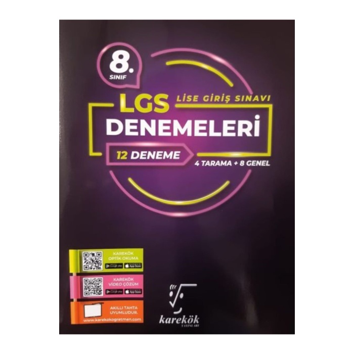 Karekök Lgs 8.sınıf 12 Li Deneme Yeni