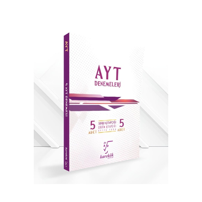 Karekök Güncel AYT 5Lİ Paket Deneme Sınavı Seti (5 Adet Soru-5 Adet Çözüm Kitapçığı)