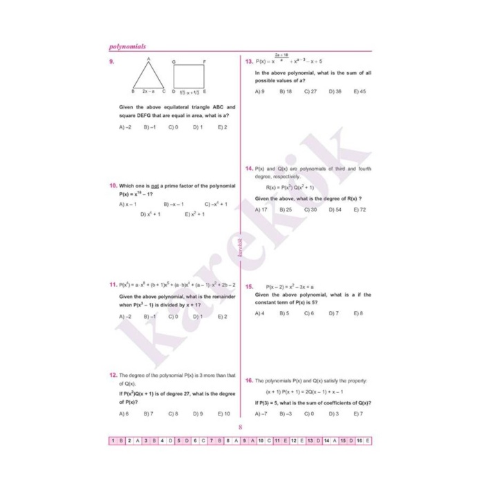 Challenging Questions in Precalculus Calculus for High School Stu