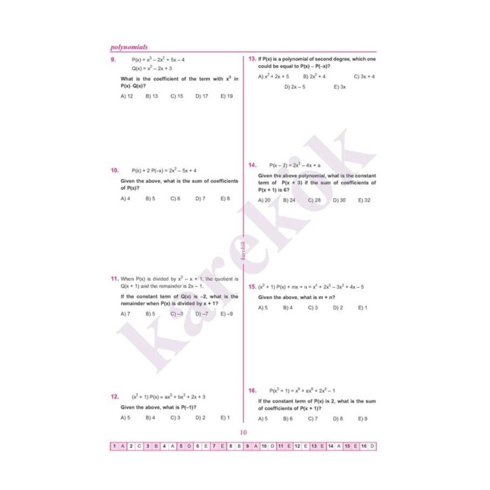 Challenging Questions in Precalculus Calculus for High School Stu