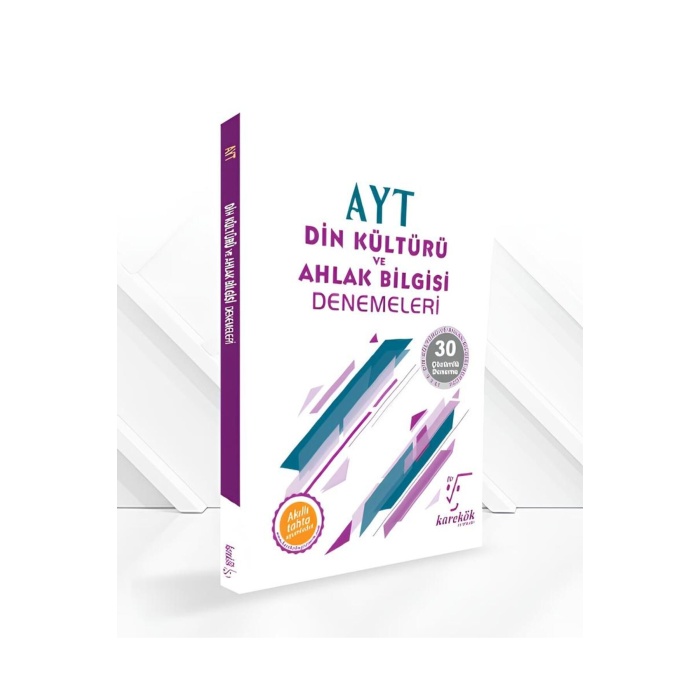 Yeni Bas. Karekök Yayınları Güncel AYT Din Kültürü ve Ahlak Bilgisi Denemeleri (30 Çözümlü Denem