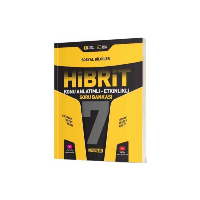 Hibrit 7. Sınıf Sosyal Bilgiler Konu Anlatımlı Etkinlikli Hibrit Soru Bankası