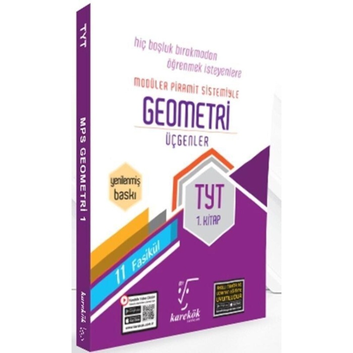 TYT Geometri Üçgenler 1. Kitap MPS 11 Fasikül Karekök Yayınları