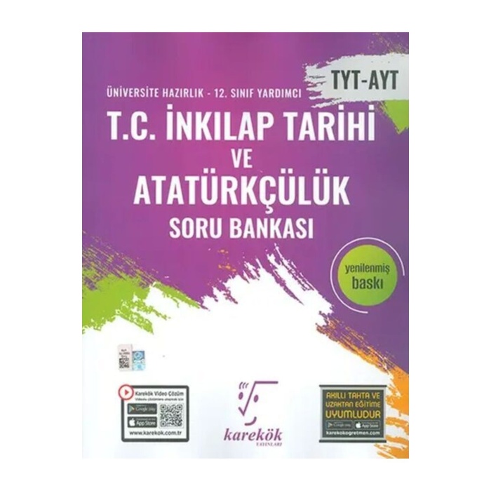 Karekök Yayınları TYT AYT T.C İnkılap Tarihi ve Atatürkçülük Soru Bankası