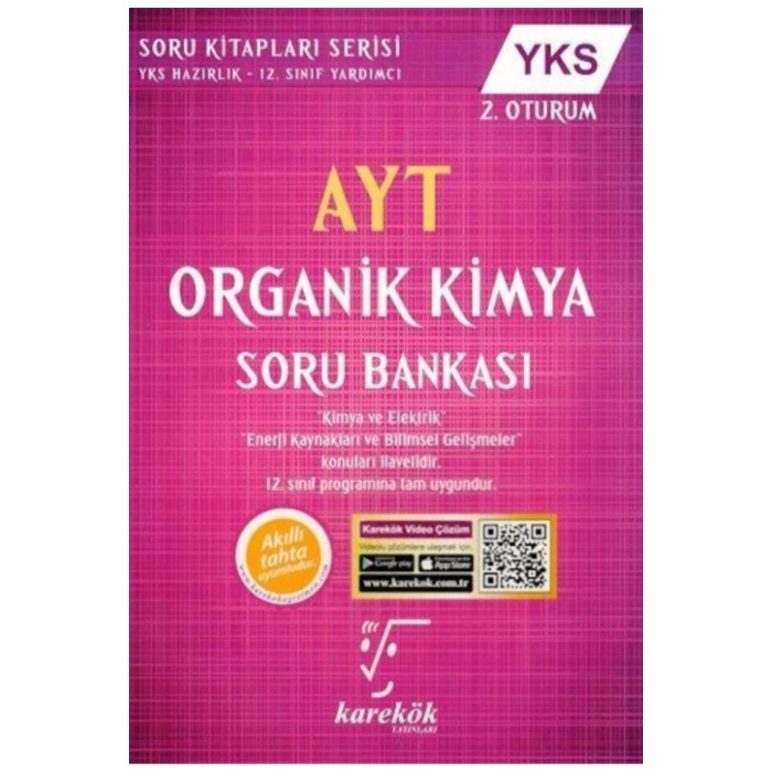 Ayt Organik Kimya Soru Bankası Karakök Yayınları