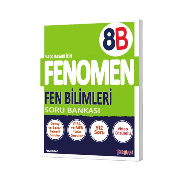 2024-2025 Müfredat Fenomen 8 Sınıf LGS Türkçe-Matematik-Fen B Serisi Soru Bankası Ve Hediyeler