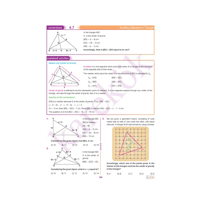 2024-2025 Müfredat GEOMETRY ZERO  ( Sıfırdan İngilizce Geometri )