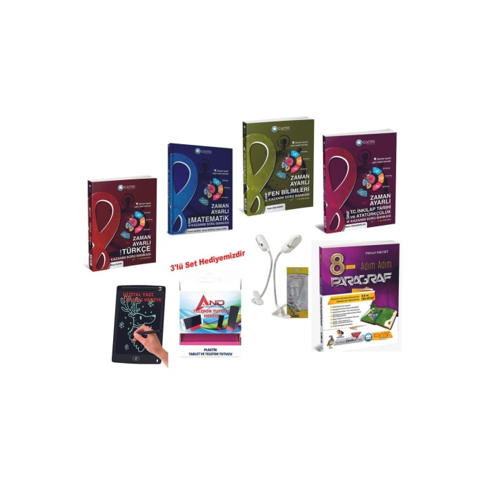 8 Sınıf 2024-2025 Müfredat Tüm Dersler Zaman Ayarlı Soru Kazandıran Full Set