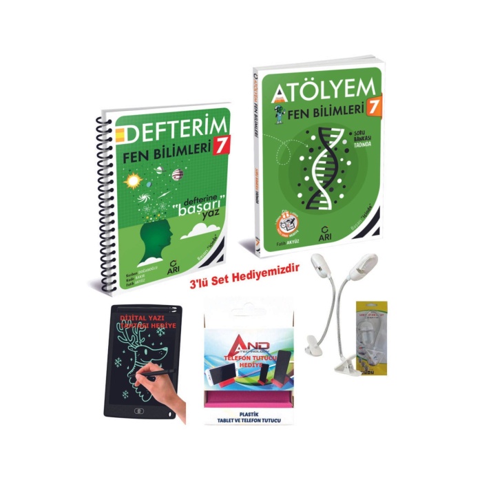 2024-2025 Müfredat 7 Sınıf Fen Bilimleri Defterim + Atölyem Kazandıran Set