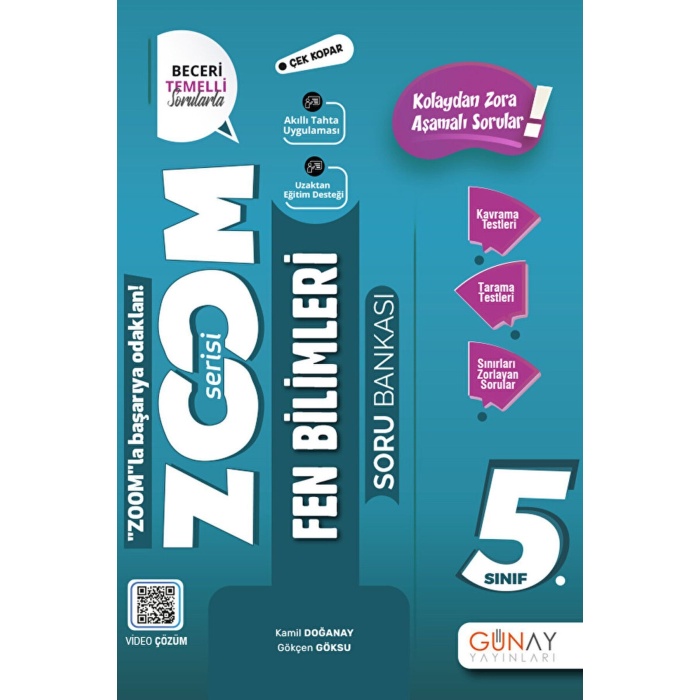5. Sınıf Zoom Serisi Fen Bilimleri Soru Bankası / Kamil Doğanay / Günay Yayınları / 9786258331134