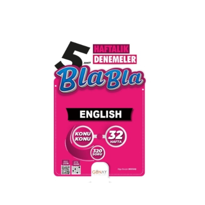 Günay Yayınları Bla Bla 5. Sınıf English Haftalık Denemeler
