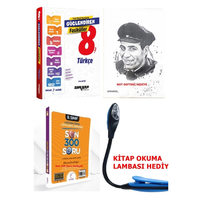 8 Sınıf Yeni Baskı LGS Türkçe Konu Anlatımı+Soru+Etkinlik+Ödev+Çıkmış Soru Fasküllü