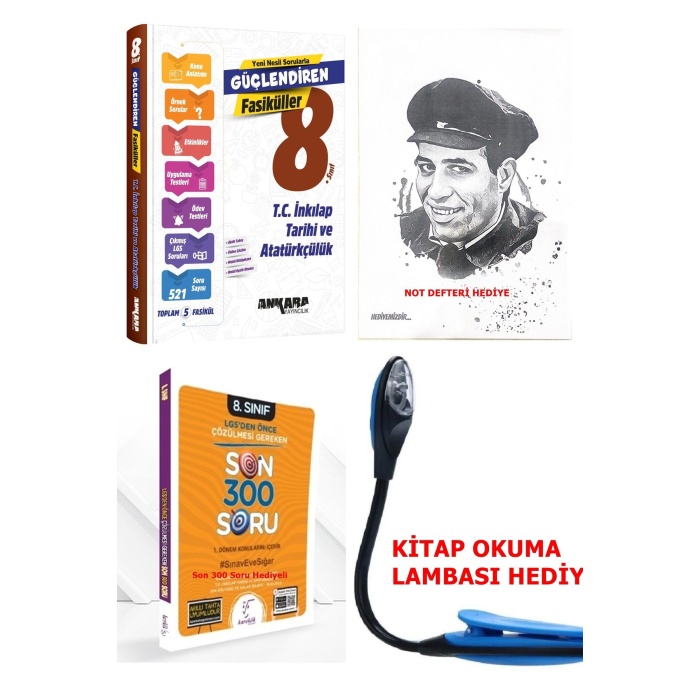 8 Sınıf Yeni Baskı LGS İnkılap Tarihi ATATÜRKÇÜLÜK Konu +Soru+Etkinlik+Ödev+Çıkmış Soru Fasküllü
