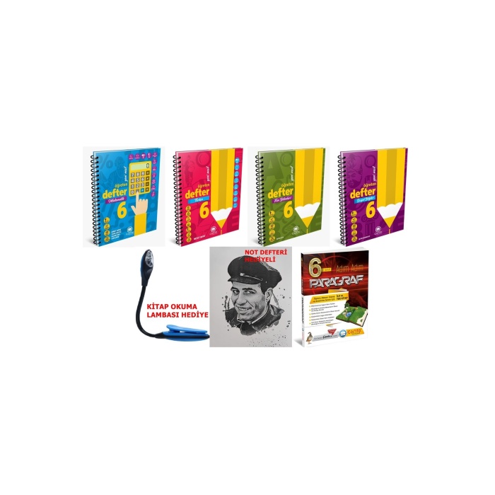 6 Sınıf Tüm Dersler Öğreten Yeni Nesil Defter Serisi Mega Set + Paragraf