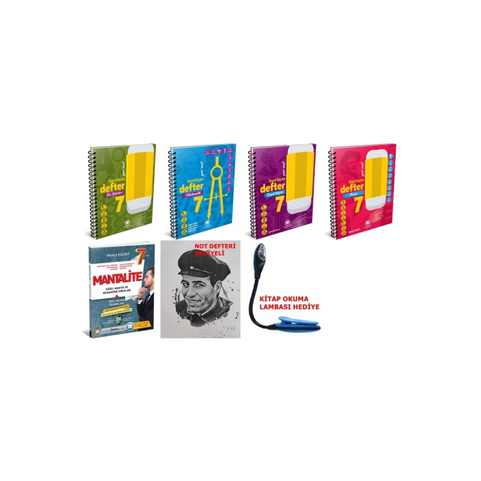 7 Sınıf Tüm Dersler Konu Anlatımlı Yeni Nesil Sorulu Kazandıran Defter Serisi MUHTEŞEM Mega Set