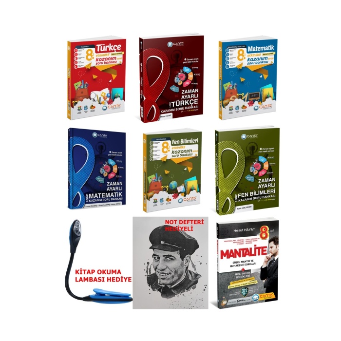 8 Sınıf Türkçe Matematik Fen Zaman Ayarlı  Serisi + Etkinlikli Yeni Nesil Sorular Mega Set