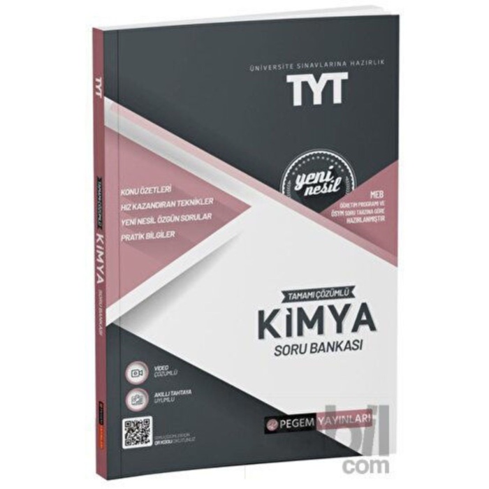 Yks Tyt Kimya Soru Bankası Pegem Akademi Yayınları