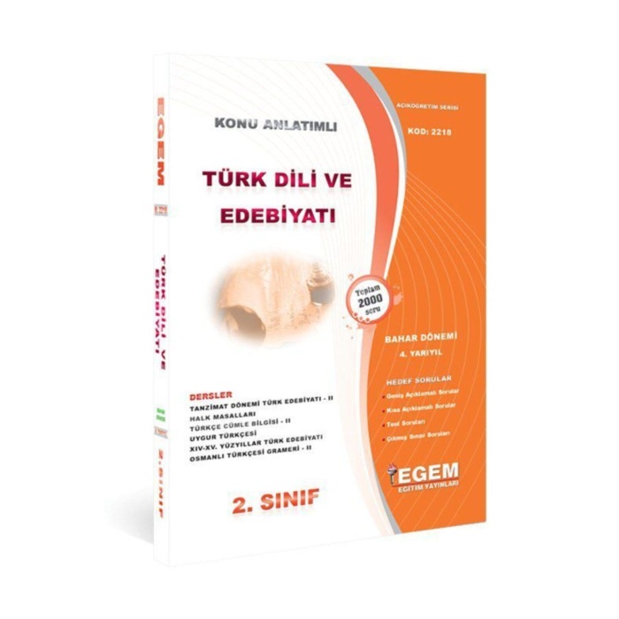 Aöf Türk Dili Ve Edebiyatı 2 Sınıf 4 Dönem (bahar) Konu Anlatım