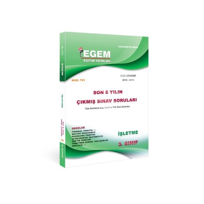 Aöf 3.sınıf Işletme Çıkmış Sınav Soruları (2012-2018) -güz Dönemi(5. Yarıyıl)