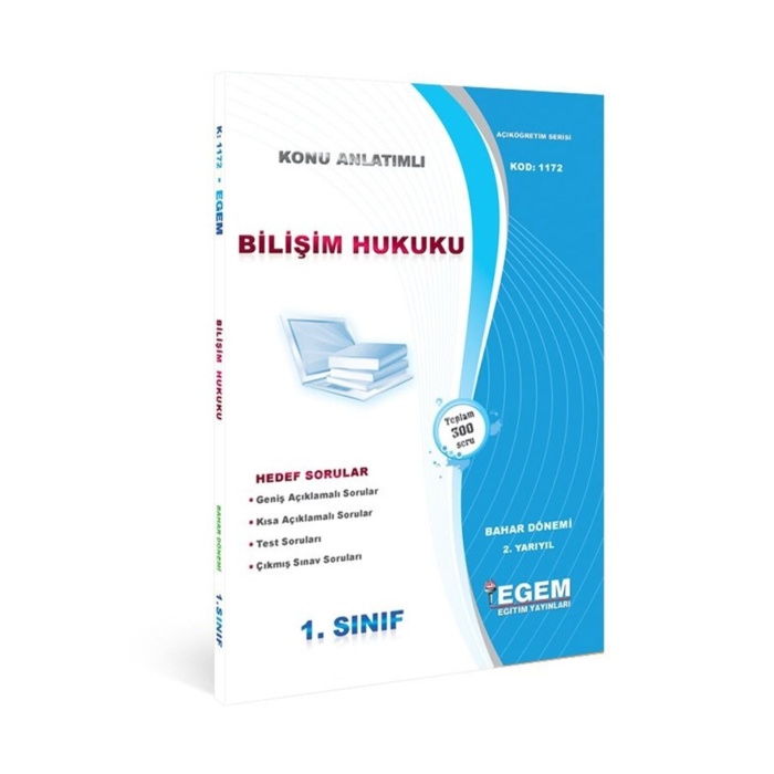 Açık Öğr. Aöf Bilişim Hukuku Konu Anlatımlı Soru Bankası