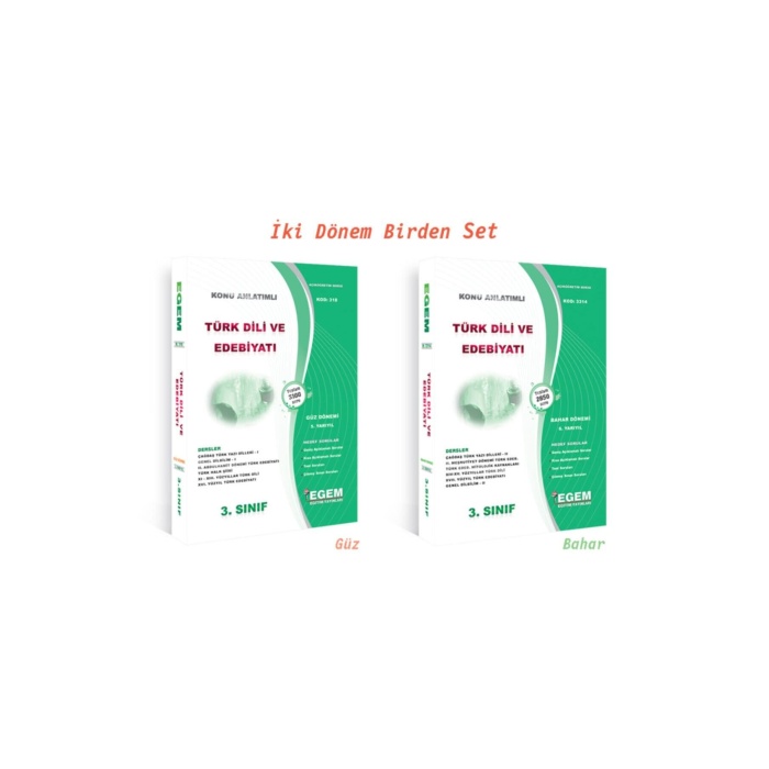 3.sınıf Türk Dili Ve Edebiyatı Set(güz- Bahar Dönemi)