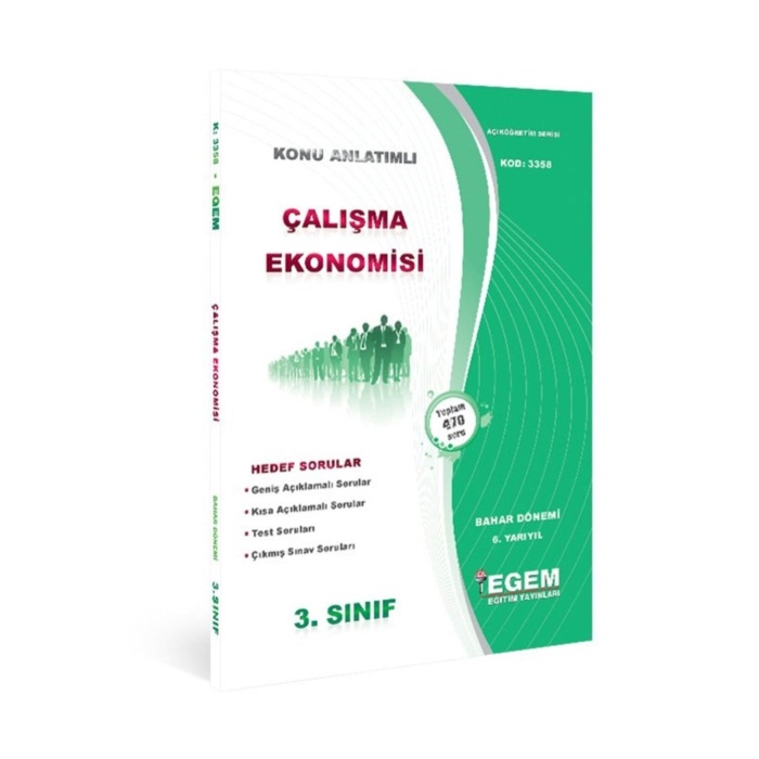 Çalışma Ekonomisi Konu Anlatımlı Soru Bankası / Kolektif / Egem Eğitim Yayınları / 9786054871605
