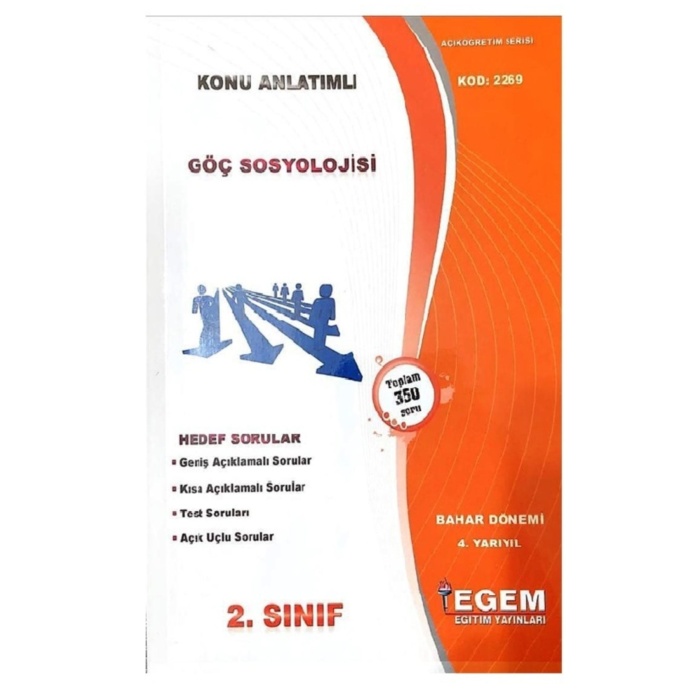 Aöf Sosyoloji 2 Sınıf 4 Dönem (bahar) Konu Anlatımlı Soru Bankası +çıkmış