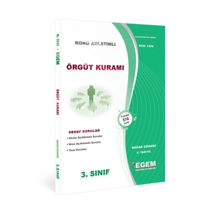 Aöf Açık Öğetim Örgüt Kuramı Konu Anlatımlı Soru Bankası