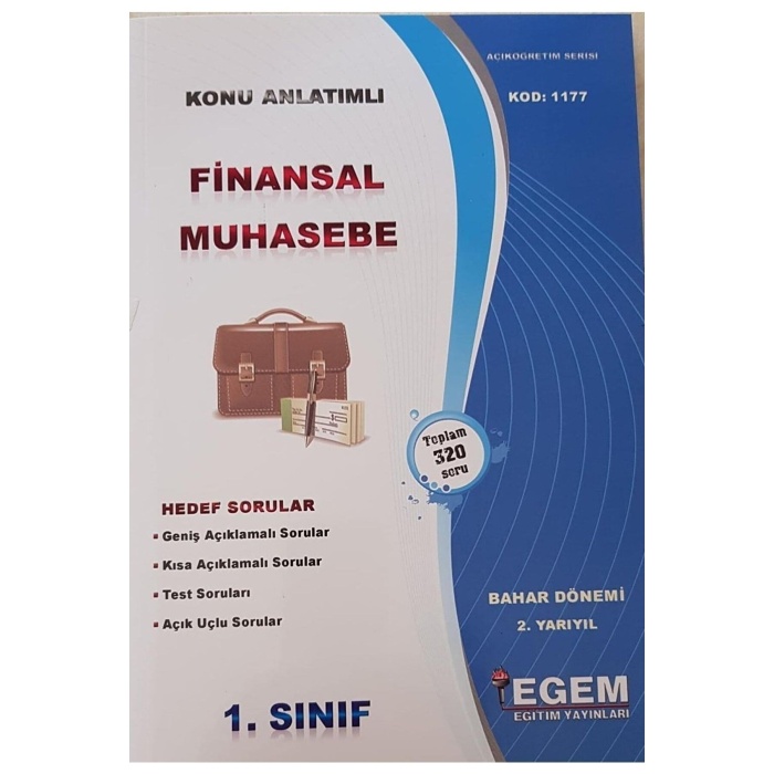 Açık Öğr. Aöf Finansal Muhasebe Konu Anlatımlı Soru Bankası
