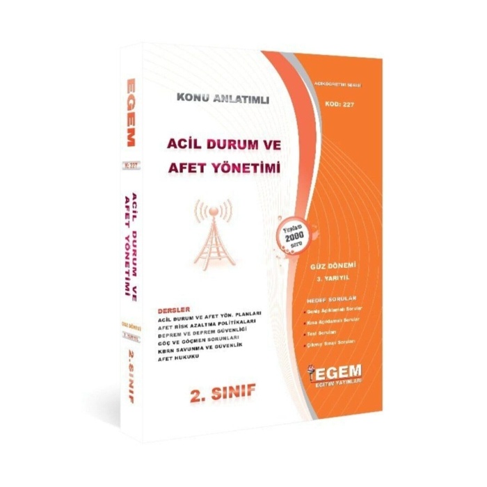 Acil Durum Ve Afet Yönetimi 1 Sınıf Ve 2 Sınıf Bahar Dönemi Konu Full Set 2022 Güncel