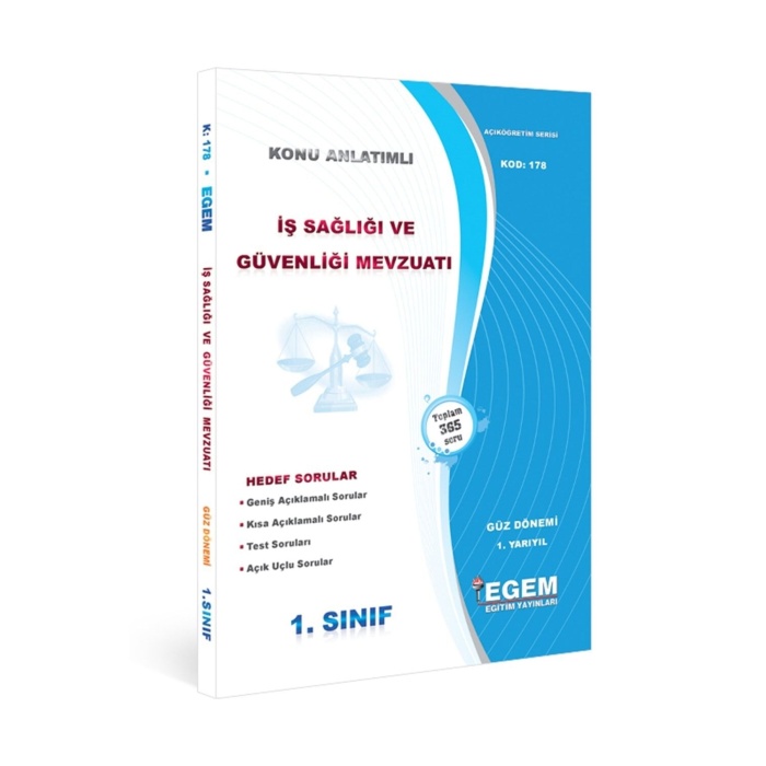 And.aöf Iş Sağlığı Ve Güvenliği 1 Ve 2 Sınıf Güz Ve Bahar Dönemi Konu Anlatımlı Soru Set