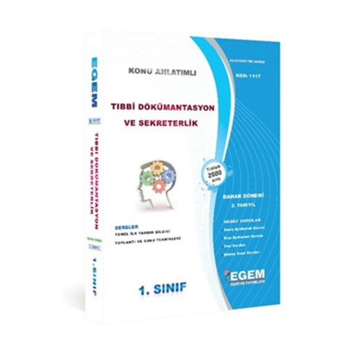 Aöf Tıbbi Dökümantasyon Ve Sekreterlik 1 Ve 2 Sınıf Bahar 2 Ve 4.Dönem Konu Anlatımlı Soru Bank. Set