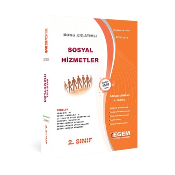 Aöf Sosyal Hizmetler 2 Sınıf 4 Dönem (bahar) Konu Anlatımlı Soru Bankası Set