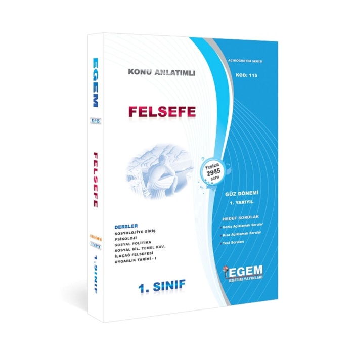Aöf Felsefe 1 Sınıf Güz Ve Bahar 1 Ve 2 Dönem Konu Anlatımlı Soru